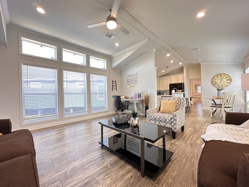 The Creekside is a manufactured home that has low-e thermal pane windows