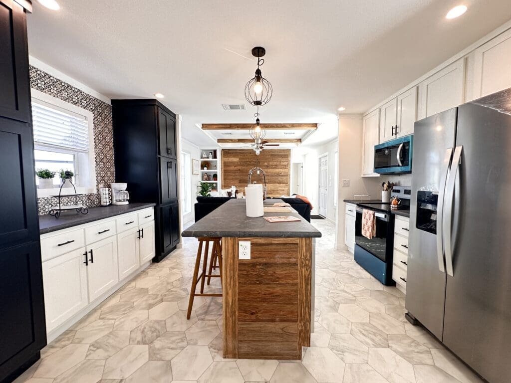 The McClure is a stylish kitchen featuring modern design and special accents
